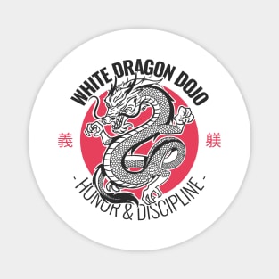 White Dragon Dojo Magnet